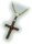 Kreuz m. Granat in Silber 925 Granatkreuz Anhänger Sterlingsilber Damen
