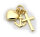 Neu Anhänger Glaube Liebe Hoffnung 585 Gold Anker Herz Kreuz Gelbgold 14 karat