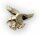 Neu Herren Ohrringe Adler Stecker echt Gold 333 8 karat Greifvogel Gelbgold Top