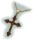 Damen Kreuz m. Granat in Silber 925 Granatkreuz Anhänger Sterlingsilber
