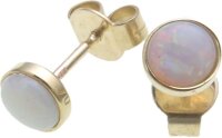 Ohrringe echt Opal Gold 585 Stecker Ohrstecker Damen...